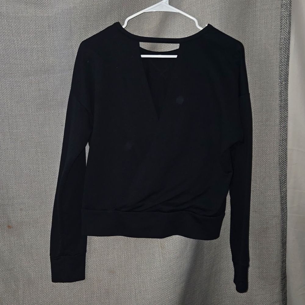 Nike Black Open Back Sweatshirt